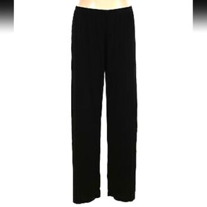 Tanjay Petites Black Dress Pants Flowy with Elastic Waist Sz 6P